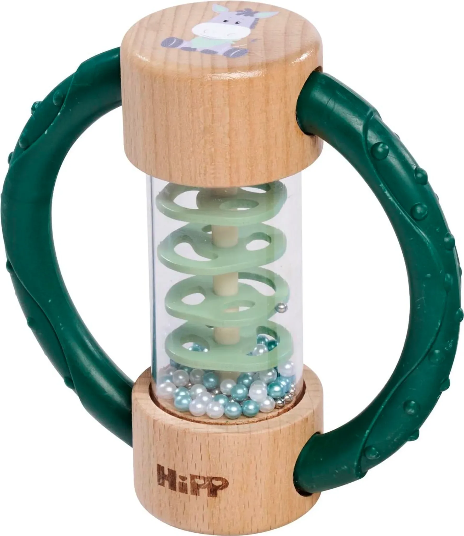 Baby HiPP Rasselstab aus Holz – mit Griffen